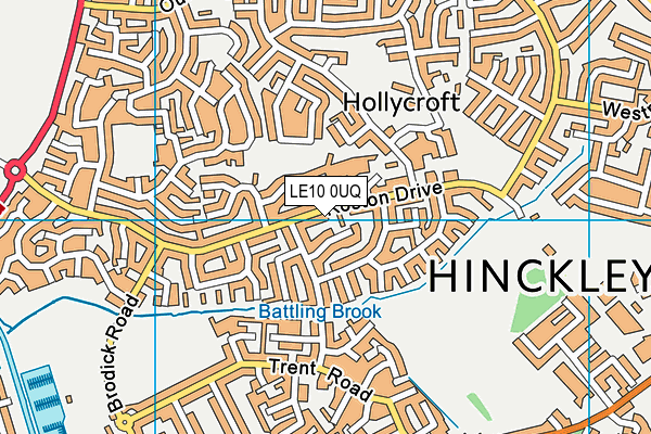 LE10 0UQ map - OS VectorMap District (Ordnance Survey) LE10 0UQ map - OS VectorMap District (Ordnance Survey)