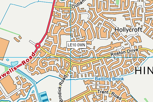 LE10 0WN map - OS VectorMap District (Ordnance Survey) LE10 0WN map - OS VectorMap District (Ordnance Survey)