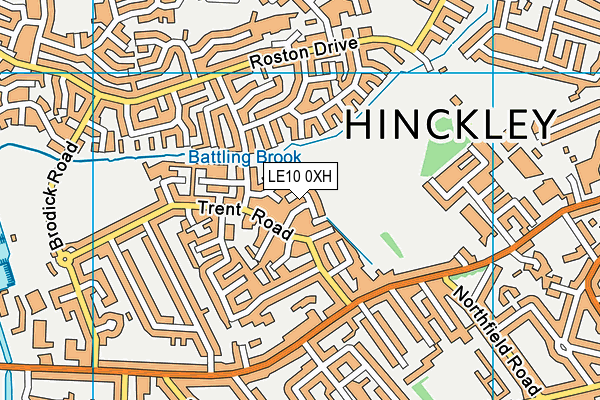 LE10 0XH map - OS VectorMap District (Ordnance Survey) LE10 0XH map - OS VectorMap District (Ordnance Survey)