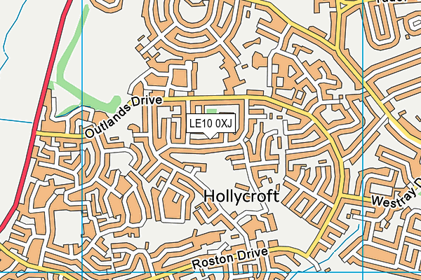 LE10 0XJ map - OS VectorMap District (Ordnance Survey) LE10 0XJ map - OS VectorMap District (Ordnance Survey)