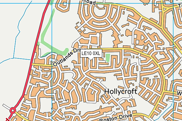 LE10 0XL map - OS VectorMap District (Ordnance Survey) LE10 0XL map - OS VectorMap District (Ordnance Survey)