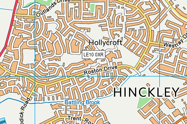 LE10 0XR map - OS VectorMap District (Ordnance Survey) LE10 0XR map - OS VectorMap District (Ordnance Survey)
