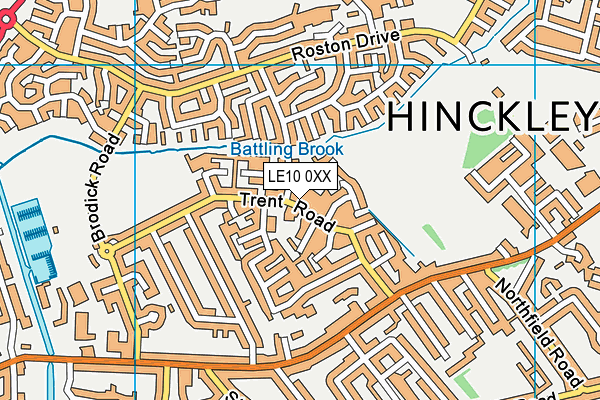 LE10 0XX map - OS VectorMap District (Ordnance Survey) LE10 0XX map - OS VectorMap District (Ordnance Survey)
