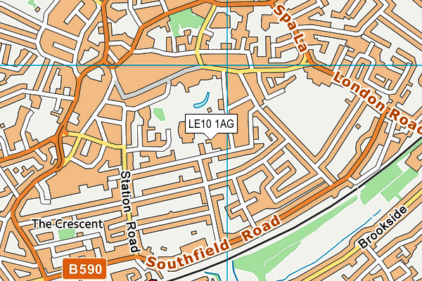 LE10 1AG map - OS VectorMap District (Ordnance Survey) LE10 1AG map - OS VectorMap District (Ordnance Survey)