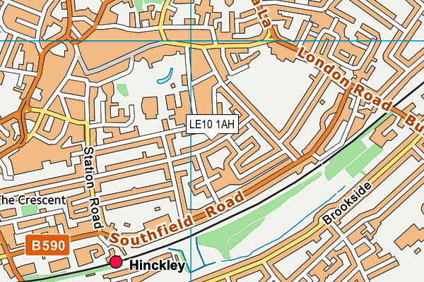 LE10 1AH map - OS VectorMap District (Ordnance Survey) LE10 1AH map - OS VectorMap District (Ordnance Survey)