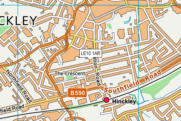 LE10 1AR map - OS VectorMap District (Ordnance Survey) LE10 1AR map - OS VectorMap District (Ordnance Survey)