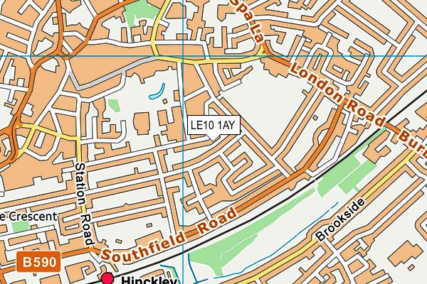 LE10 1AY map - OS VectorMap District (Ordnance Survey) LE10 1AY map - OS VectorMap District (Ordnance Survey)