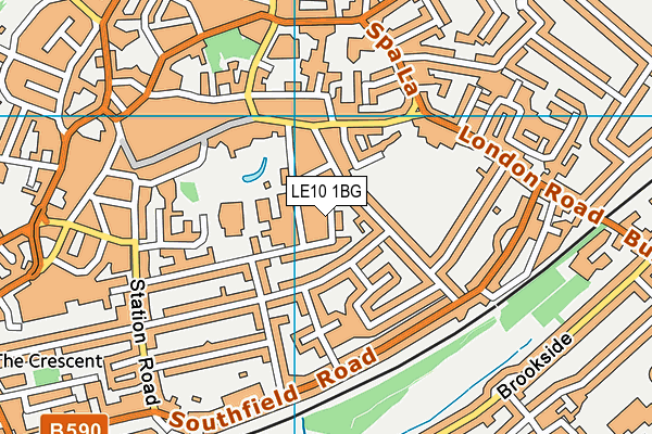 LE10 1BG map - OS VectorMap District (Ordnance Survey) LE10 1BG map - OS VectorMap District (Ordnance Survey)