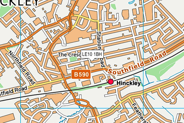 LE10 1BH map - OS VectorMap District (Ordnance Survey) LE10 1BH map - OS VectorMap District (Ordnance Survey)
