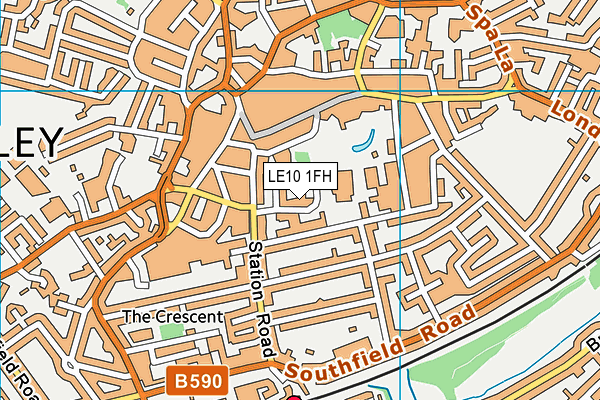 LE10 1FH map - OS VectorMap District (Ordnance Survey) LE10 1FH map - OS VectorMap District (Ordnance Survey)