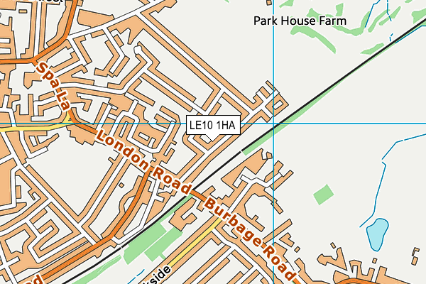 LE10 1HA map - OS VectorMap District (Ordnance Survey) LE10 1HA map - OS VectorMap District (Ordnance Survey)