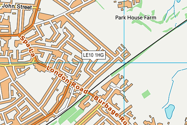 LE10 1HG map - OS VectorMap District (Ordnance Survey) LE10 1HG map - OS VectorMap District (Ordnance Survey)
