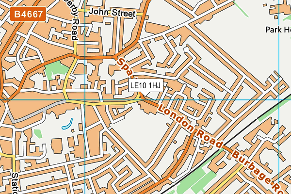 LE10 1HJ map - OS VectorMap District (Ordnance Survey) LE10 1HJ map - OS VectorMap District (Ordnance Survey)