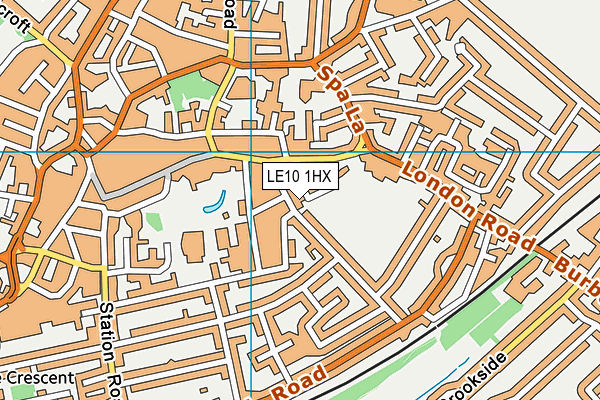LE10 1HX map - OS VectorMap District (Ordnance Survey) LE10 1HX map - OS VectorMap District (Ordnance Survey)
