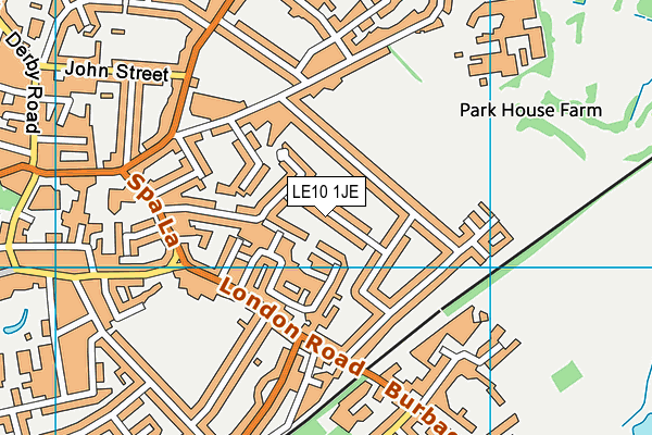 LE10 1JE map - OS VectorMap District (Ordnance Survey) LE10 1JE map - OS VectorMap District (Ordnance Survey)