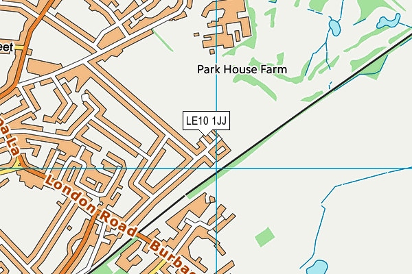 LE10 1JJ map - OS VectorMap District (Ordnance Survey) LE10 1JJ map - OS VectorMap District (Ordnance Survey)