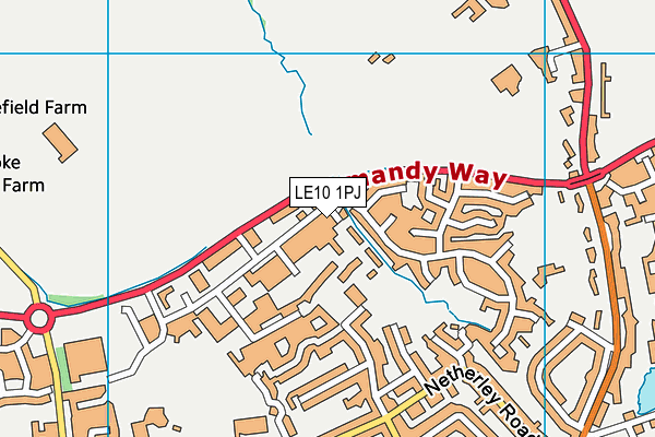 LE10 1PJ map - OS VectorMap District (Ordnance Survey) LE10 1PJ map - OS VectorMap District (Ordnance Survey)