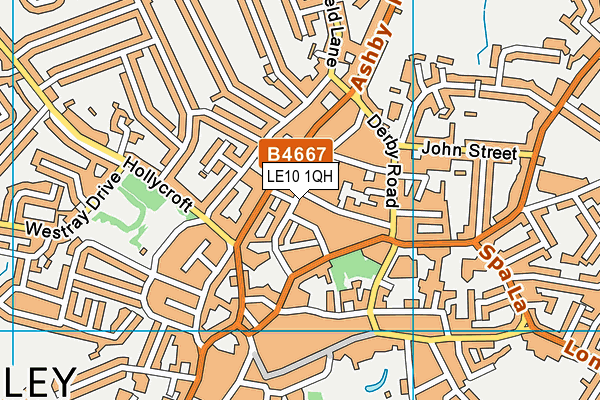 LE10 1QH map - OS VectorMap District (Ordnance Survey) LE10 1QH map - OS VectorMap District (Ordnance Survey)