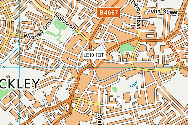 LE10 1QT map - OS VectorMap District (Ordnance Survey) LE10 1QT map - OS VectorMap District (Ordnance Survey)