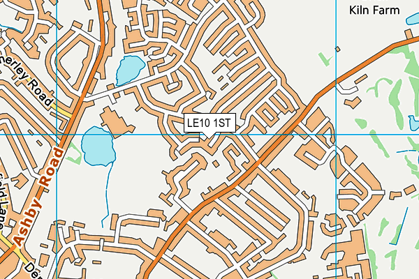 LE10 1ST map - OS VectorMap District (Ordnance Survey) LE10 1ST map - OS VectorMap District (Ordnance Survey)