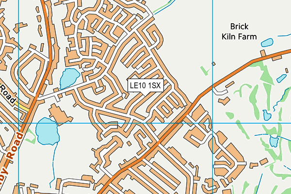 LE10 1SX map - OS VectorMap District (Ordnance Survey) LE10 1SX map - OS VectorMap District (Ordnance Survey)