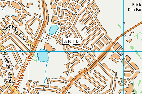 LE10 1TD map - OS VectorMap District (Ordnance Survey) LE10 1TD map - OS VectorMap District (Ordnance Survey)