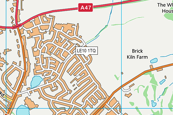 LE10 1TQ map - OS VectorMap District (Ordnance Survey) LE10 1TQ map - OS VectorMap District (Ordnance Survey)