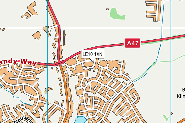 LE10 1XN map - OS VectorMap District (Ordnance Survey) LE10 1XN map - OS VectorMap District (Ordnance Survey)