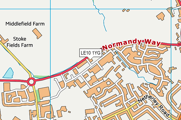 LE10 1YG map - OS VectorMap District (Ordnance Survey) LE10 1YG map - OS VectorMap District (Ordnance Survey)