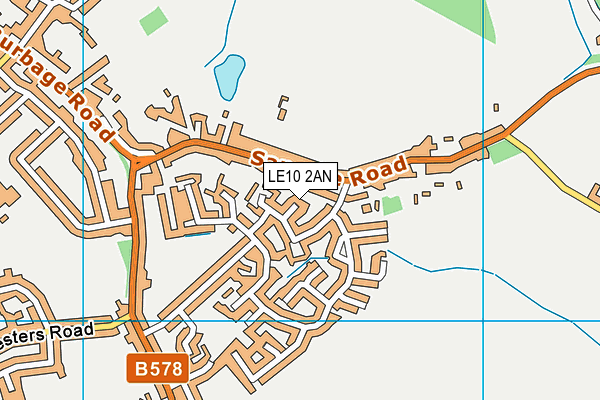 LE10 2AN map - OS VectorMap District (Ordnance Survey) LE10 2AN map - OS VectorMap District (Ordnance Survey)