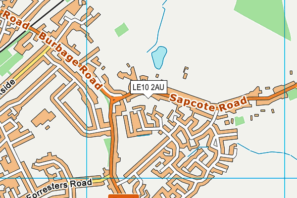 LE10 2AU map - OS VectorMap District (Ordnance Survey) LE10 2AU map - OS VectorMap District (Ordnance Survey)