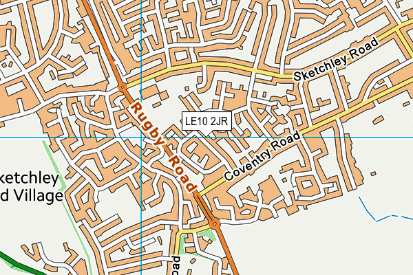 LE10 2JR map - OS VectorMap District (Ordnance Survey) LE10 2JR map - OS VectorMap District (Ordnance Survey)