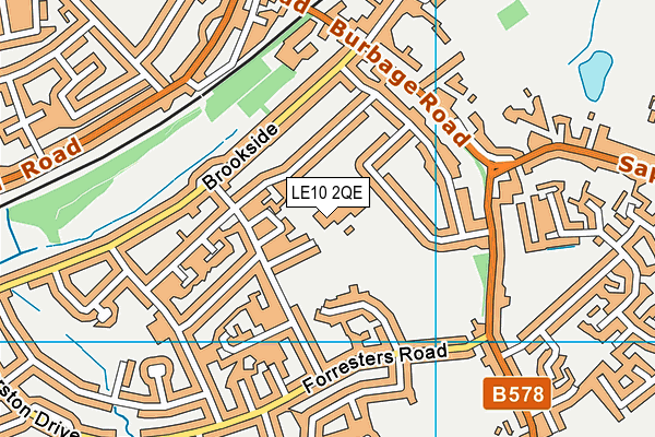 LE10 2QE map - OS VectorMap District (Ordnance Survey) LE10 2QE map - OS VectorMap District (Ordnance Survey)