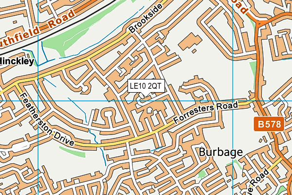 LE10 2QT map - OS VectorMap District (Ordnance Survey) LE10 2QT map - OS VectorMap District (Ordnance Survey)