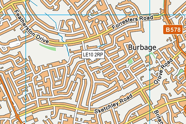 LE10 2RP map - OS VectorMap District (Ordnance Survey) LE10 2RP map - OS VectorMap District (Ordnance Survey)