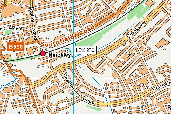 LE10 2TQ map - OS VectorMap District (Ordnance Survey) LE10 2TQ map - OS VectorMap District (Ordnance Survey)