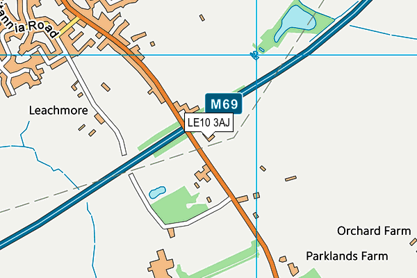 LE10 3AJ map - OS VectorMap District (Ordnance Survey) LE10 3AJ map - OS VectorMap District (Ordnance Survey)