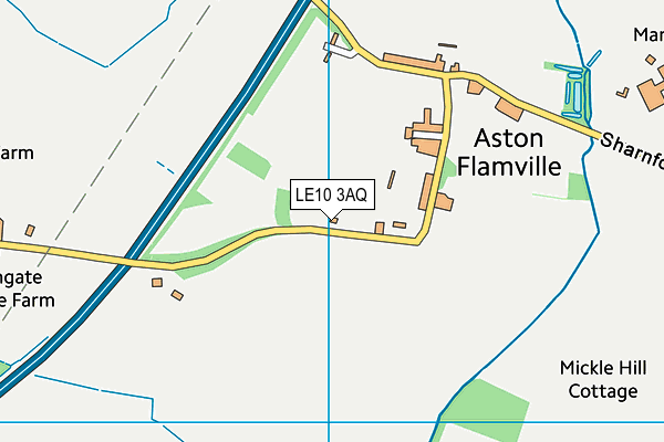 LE10 3AQ map - OS VectorMap District (Ordnance Survey) LE10 3AQ map - OS VectorMap District (Ordnance Survey)