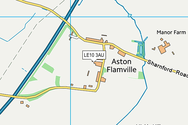 LE10 3AU map - OS VectorMap District (Ordnance Survey) LE10 3AU map - OS VectorMap District (Ordnance Survey)