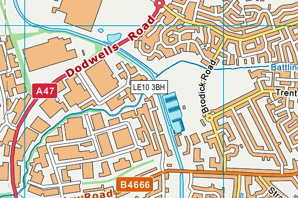 LE10 3BH map - OS VectorMap District (Ordnance Survey) LE10 3BH map - OS VectorMap District (Ordnance Survey)