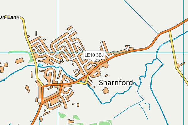LE10 3BJ map - OS VectorMap District (Ordnance Survey) LE10 3BJ map - OS VectorMap District (Ordnance Survey)