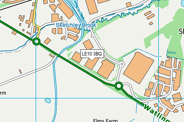 LE10 3BQ map - OS VectorMap District (Ordnance Survey) LE10 3BQ map - OS VectorMap District (Ordnance Survey)