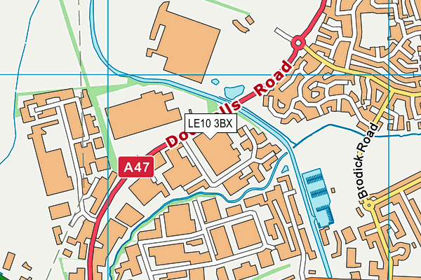 LE10 3BX map - OS VectorMap District (Ordnance Survey) LE10 3BX map - OS VectorMap District (Ordnance Survey)