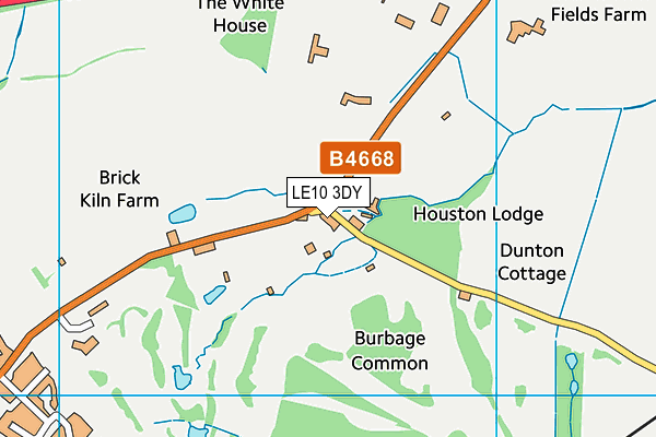 LE10 3DY map - OS VectorMap District (Ordnance Survey) LE10 3DY map - OS VectorMap District (Ordnance Survey)