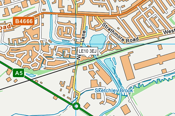 LE10 3EJ map - OS VectorMap District (Ordnance Survey) LE10 3EJ map - OS VectorMap District (Ordnance Survey)