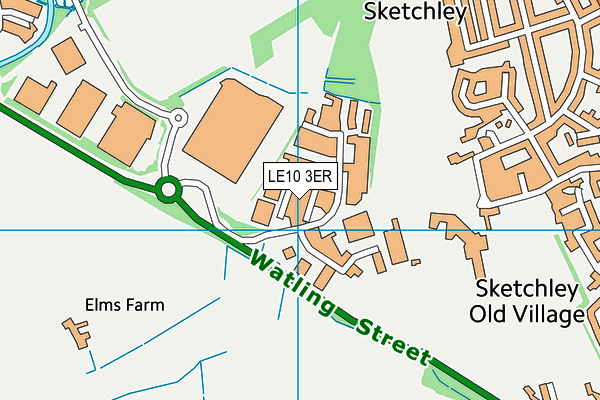 LE10 3ER map - OS VectorMap District (Ordnance Survey) LE10 3ER map - OS VectorMap District (Ordnance Survey)