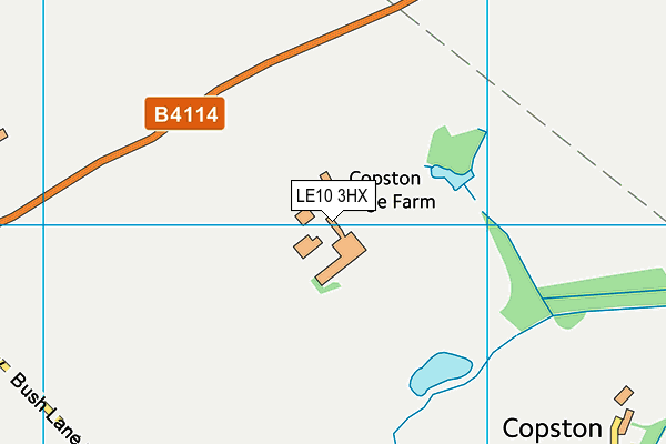 LE10 3HX map - OS VectorMap District (Ordnance Survey) LE10 3HX map - OS VectorMap District (Ordnance Survey)