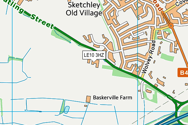 LE10 3HZ map - OS VectorMap District (Ordnance Survey) LE10 3HZ map - OS VectorMap District (Ordnance Survey)