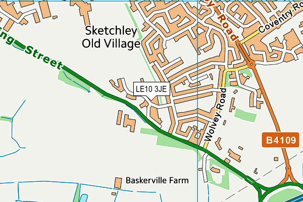 LE10 3JE map - OS VectorMap District (Ordnance Survey) LE10 3JE map - OS VectorMap District (Ordnance Survey)