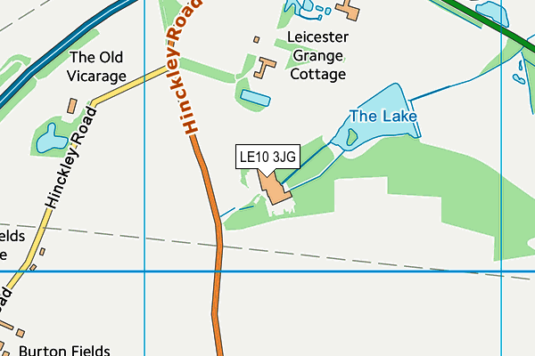LE10 3JG map - OS VectorMap District (Ordnance Survey) LE10 3JG map - OS VectorMap District (Ordnance Survey)